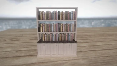 Chair 6 - Bookshelf with Books, Light Wood (Tigrotto)