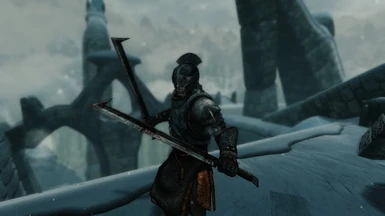 Armor with spaulders Grunt helmet Bladed swords
