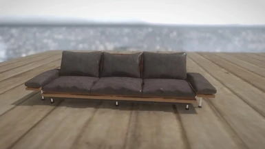 Sofa 20 - Leather Wood Sofa | Game Ready | 4K (bralunit)
