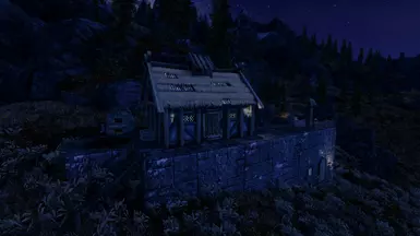 at night