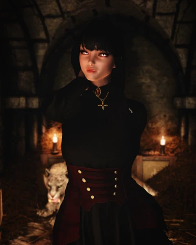 Serana replacer featuring UBE 2.0 Vampire Girl at Skyrim Special ...