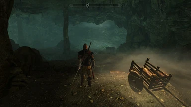 Chest with Customizer in Helgen Cave at start
