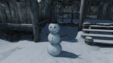 Pot head snowman at Traitor's Post