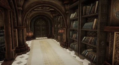 Main Floor Hallway Full Of Bookcases