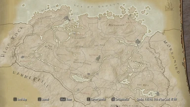 Paper World Map For Sse At Skyrim Special Edition Nexus Mods And