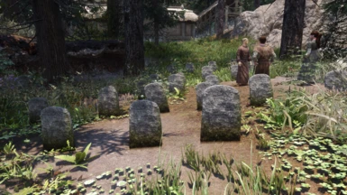 This mod's meshes, Gravestones 2k-4k compatible version. Coming soon!