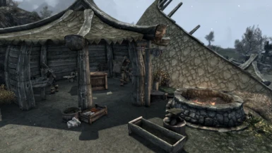 Smithy (with crafting material storage).  Merchant will be added soon via optional patch.