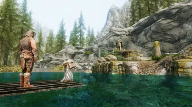 ride Talos horsey pond to the shrine