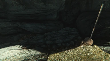 Today I buried a traveler I found; It looks like he fell off of a cliff with a waterfall near the top and cracked his skull. May Stendarr's mercy be upon him.