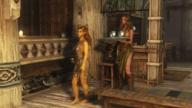 Unsettling the wait staff in Whiterun