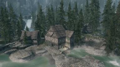 Player home, general view from the town