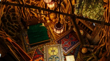 dovahnique's lanterns, armenian rugs, and morrowind mystique decor