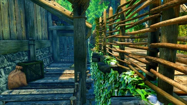 No clipping between bridge and house