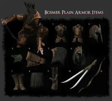 Bosmer Armor Pack - Reduced Cut at Skyrim Special Edition Nexus - Mods ...