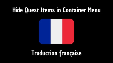 (FR) Hide Quest Items in Container Menu