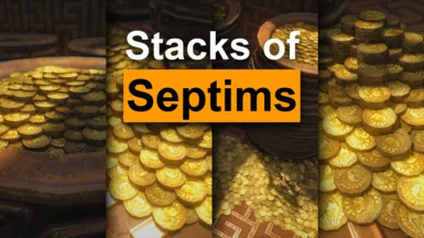 Stacks of Septims - 3d Coin Piles