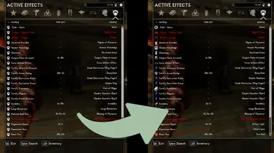 Effects Menu