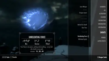 Powers Menu Entry