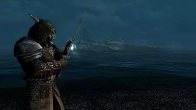 Xal-Mota touching his sword, Fangsbane