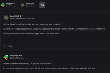 Autorisation from GildyBoye himself !