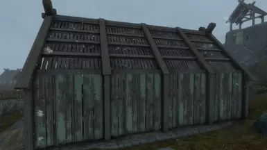 Stables with thatch removed