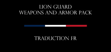 Lion Guard Weapons and Armor Pack - FR