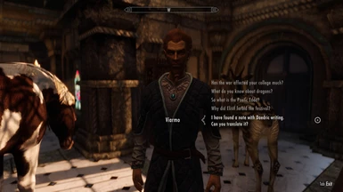 Ask Viarmo to translate Daedric texts for you.