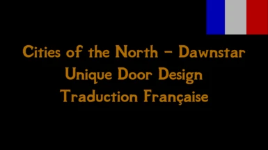 Cities of the North - Dawnstar - Unique Door Design Trad FR