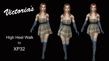 Victoria's High Heels Walk - Exagerated version for SE or AE