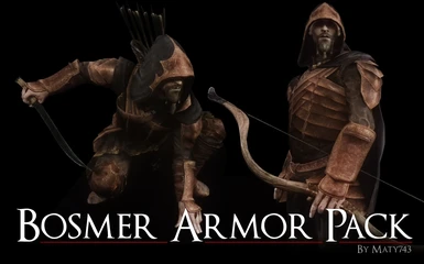 Bosmer Armor Pack for Vanilla Skyrim Playthrough