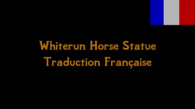 Whiterun Horse Statue Trad FR
