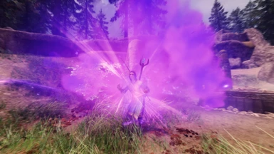 Purple Visual Effects for Fear Spells