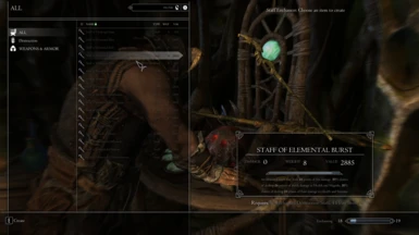 Craftable Staves in Dragonborn DLC.