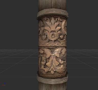 Whiterun castle carvings 4k with parallax