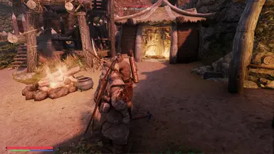 SkyHUD Preset with ultra-minimal player bars. Enemy health added in 1.2.