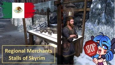 Regional Merchants - Stalls of Skyrim Spanish