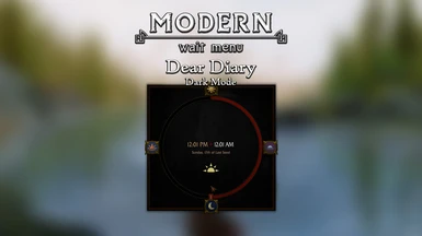 Modern Wait Menu - Dear Diary Dark Mode