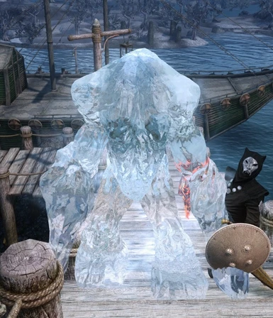 With Transparent and Refracting Icicle and Frost Atronach VI