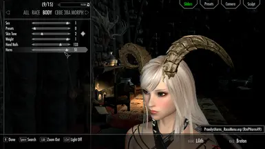 Praedyth's Wearable Horns for RaceMenu at Skyrim Special Edition Nexus ...