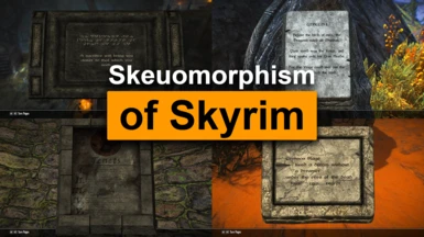 Skeuomorphism of Skyrim - Immersive Plaque Reading Interface
