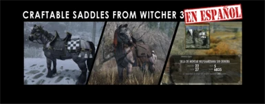 Craftable Saddles from Witcher 3 - Spanish translation