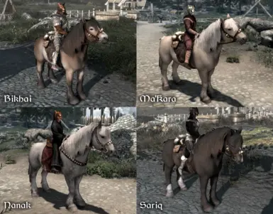 Unique horses for Khajiit Will Follow