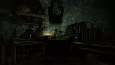 Alchemy lab, featuring custom storage for potions and ingredients