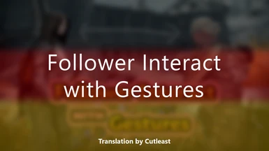 Follower Interact with Gestures - German