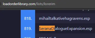 Turns out SDE is in LoreRim! :D