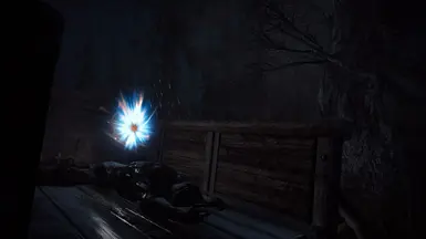 Interact with the light to get the weapon. Just like in souls games.