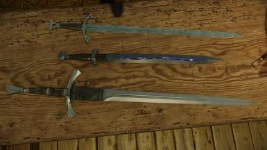 Weapons included in the mod 