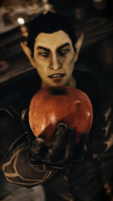 Take this apple as a sign of my appreciation!