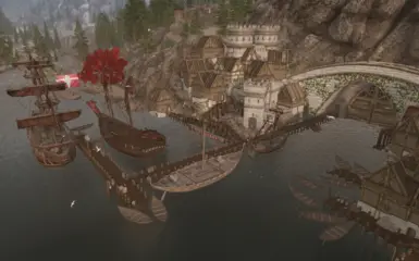 With Redbag's Solitude + Solitude Docks Updated + Red Wave Corsair + Animated Ships