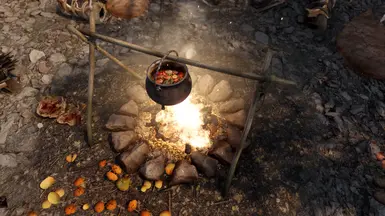 Cooking in Kettles on Campfires - Base Object Swapper